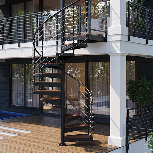 aluminum spiral stairs